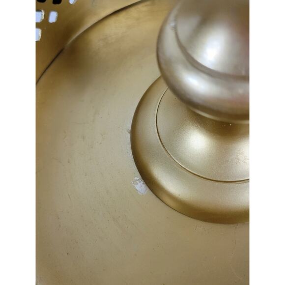 Vintage Candle‎ Holder Brass Rose Detail Victorian Footed Heavy - Picture 3 of 16